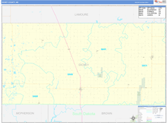 Dickey County, ND Digital Map Basic Style