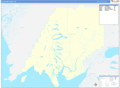 Dillingham Borough (County), AK Digital Map Basic Style