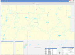 Divide County, ND Digital Map Basic Style