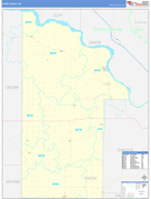 Dixon County, NE Digital Map Basic Style