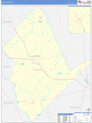 Dodge County, GA Digital Map Basic Style