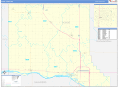 Dodge County, NE Digital Map Basic Style