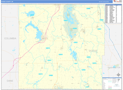 Dodge County, WI Digital Map Basic Style