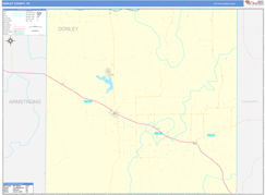 Donley County, TX Digital Map Basic Style