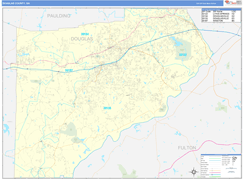 Douglas County, GA Digital Map Basic Style