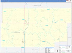 Douglas County, IL Digital Map Basic Style