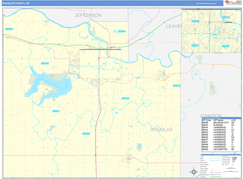 Douglas County, KS Digital Map Basic Style