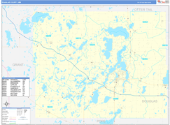 Douglas County, MN Digital Map Basic Style