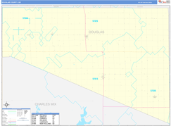 Douglas County, SD Digital Map Basic Style