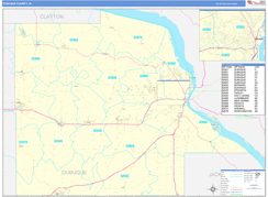 Dubuque County, IA Digital Map Basic Style