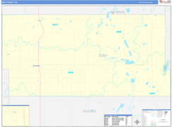 Eddy County, ND Digital Map Basic Style