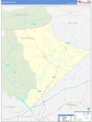 Edgefield County, SC Digital Map Basic Style