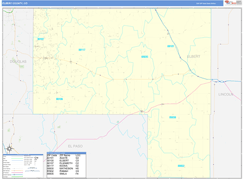 Elbert County, CO Digital Map Basic Style