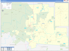 Elk County, PA Digital Map Basic Style