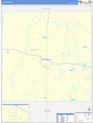Ellis County, KS Digital Map Basic Style