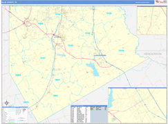 Ellis County, TX Digital Map Basic Style