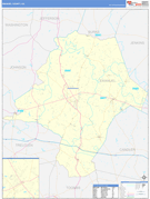 Emanuel County, GA Digital Map Basic Style