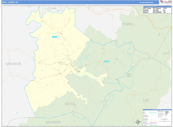 Estill County, KY Digital Map Basic Style
