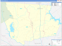Fairfield County, SC Digital Map Basic Style
