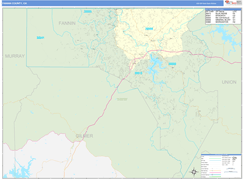 Fannin County, GA Digital Map Basic Style