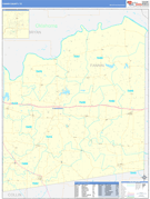 Fannin County, TX Digital Map Basic Style