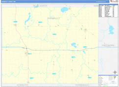 Faribault County, MN Digital Map Basic Style