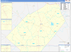Fayette County, TX Digital Map Basic Style
