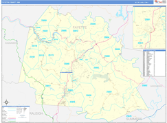 Fayette County, WV Digital Map Basic Style