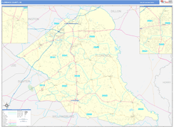 Florence County, SC Digital Map Basic Style