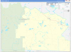 Florence County, WI Digital Map Basic Style