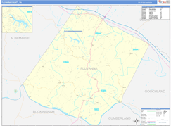 Fluvanna County, VA Digital Map Basic Style