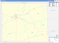 Ford County, KS Digital Map Basic Style