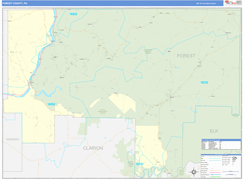 Forest County, PA Digital Map Basic Style