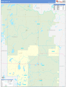 Forest County, WI Digital Map Basic Style