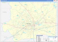 Forsyth County, NC Digital Map Basic Style