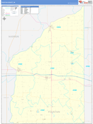 Fountain County, IN Digital Map Basic Style