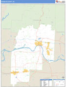 Franklin County, AR Digital Map Basic Style