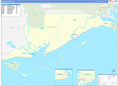 Franklin County, FL Digital Map Basic Style