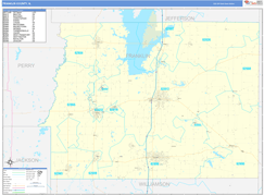 Franklin County, IL Digital Map Basic Style