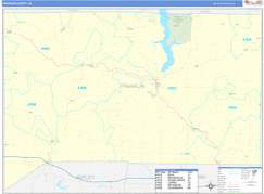Franklin County, IN Digital Map Basic Style