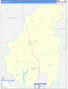Franklin Parish (County), LA Digital Map Basic Style