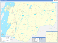 Franklin County, VT Digital Map Basic Style