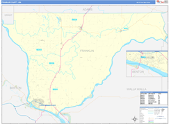 Franklin County, WA Digital Map Basic Style