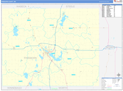 Freeborn County, MN Digital Map Basic Style