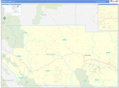 Fremont County, CO Digital Map Basic Style
