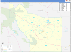 Fremont County, WY Digital Map Basic Style