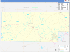 Fulton County, AR Digital Map Basic Style