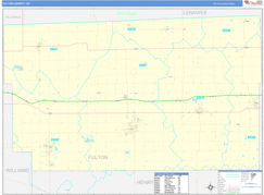 Fulton County, OH Digital Map Basic Style