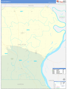 Gallatin County, IL Digital Map Basic Style