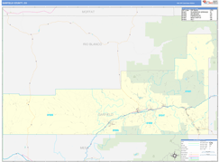 Garfield County, CO Digital Map Basic Style